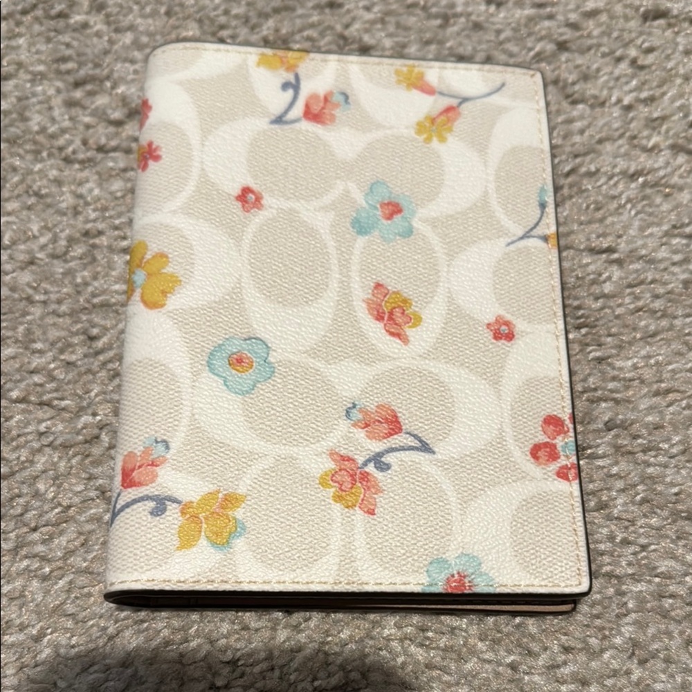 Floral Pattern Passport Holder. COACH